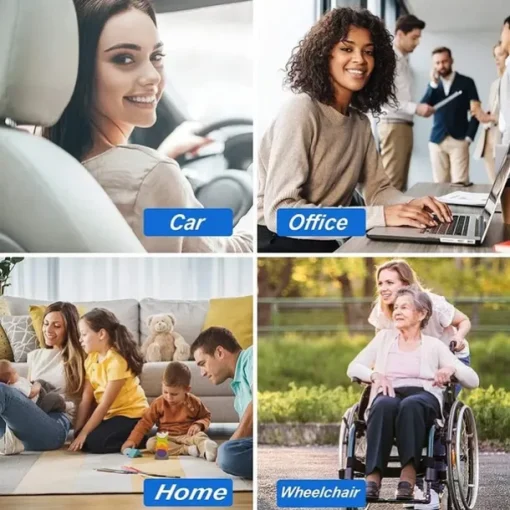 Gel Seat Cushion Pressure Relief Cushion Cooling Thick Big Breathable Honeycomb Gel Cushion Absorbs Pressure Points With Non-Slip Cover Wheelchair