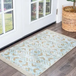 Geometric Abstract Runner Rug Kitchen Mat Non-Slip Oil Proof Rug Indoor Outdoor Mat Bedside Bedroom Decor Bathroom Mat Entrance Rug Door Mat