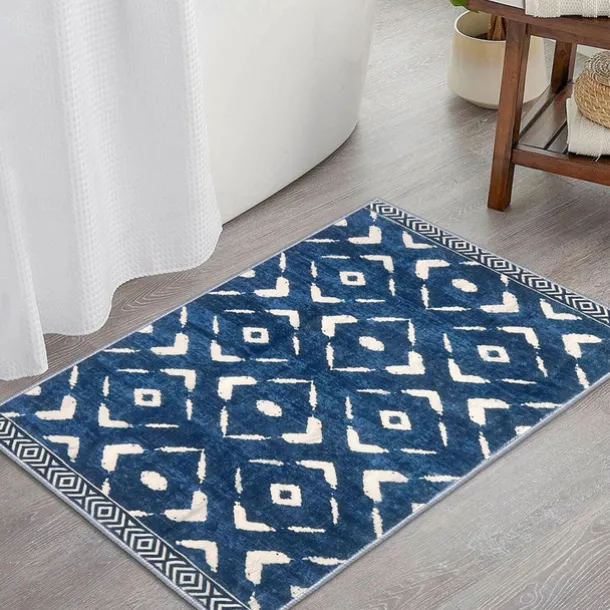 Geometric Abstract Runner Rug Kitchen Mat Non-Slip Oil Proof Rug Indoor Outdoor Mat Bedside Bedroom Decor Bathroom Mat Entrance Rug Door Mat