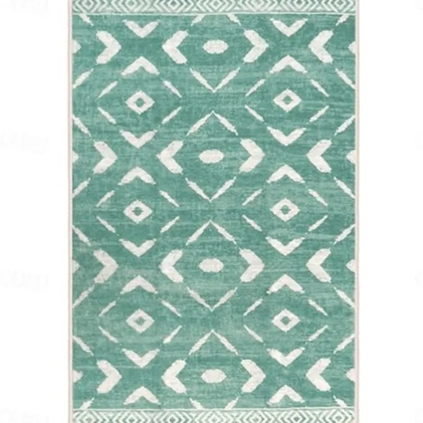 Geometric Abstract Runner Rug Kitchen Mat Non-Slip Oil Proof Rug Indoor Outdoor Mat Bedside Bedroom Decor Bathroom Mat Entrance Rug Door Mat