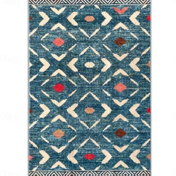 Geometric Abstract Runner Rug Kitchen Mat Non-Slip Oil Proof Rug Indoor Outdoor Mat Bedside Bedroom Decor Bathroom Mat Entrance Rug Door Mat