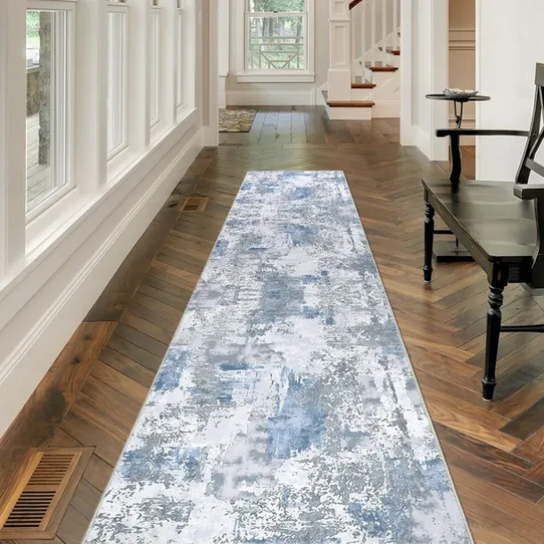 Geometric Abstract Runner Rug Kitchen Mat Non-Slip Oil Proof Rug Indoor Outdoor Mat Bedside Bedroom Decor Bathroom Mat Entrance Rug Door Mat