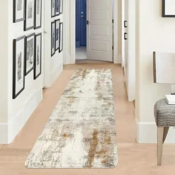 Geometric Abstract Runner Rug Kitchen Mat Non-Slip Oil Proof Rug Indoor Outdoor Mat Bedside Bedroom Decor Bathroom Mat Entrance Rug Door Mat