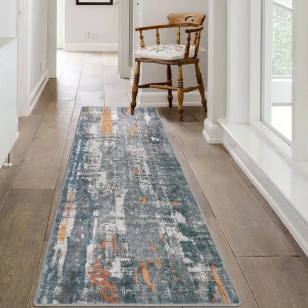 Geometric Abstract Runner Rug Kitchen Mat Non-Slip Oil Proof Rug Indoor Outdoor Mat Bedside Bedroom Decor Bathroom Mat Entrance Rug Door Mat