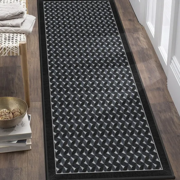 Geometric Abstract Runner Rug Kitchen Mat Non-Slip Oil Proof Rug Indoor Outdoor Mat Bedside Bedroom Decor Bathroom Mat Entrance Rug Door Mat