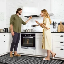 Geometric Abstract Runner Rug Kitchen Mat Non-Slip Oil Proof Rug Indoor Outdoor Mat Bedside Bedroom Decor Bathroom Mat Entrance Rug Door Mat