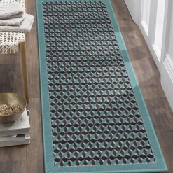 Geometric Abstract Runner Rug Kitchen Mat Non-Slip Oil Proof Rug Indoor Outdoor Mat Bedside Bedroom Decor Bathroom Mat Entrance Rug Door Mat