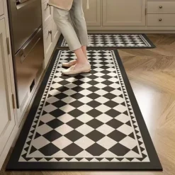 Geometric Area Rug Kitchen Mat Non-Slip Oil Proof Floor Mat Livingroom Rug Indoor Outdoor Mat Bedroom Decor Bathroom Mat Entrance Rug Door Mat