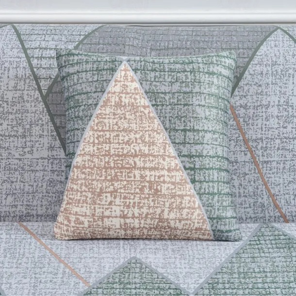 Geometric Color Blocks Sofa Cover Elastic Sofa Slipcover L Shaped Couch Cover Furniture Protector for Bedroom Office Living Room Home Decor