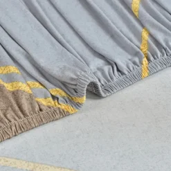 Geometric Color Blocks Sofa Cover Elastic Sofa Slipcover L Shaped Couch Cover Furniture Protector for Bedroom Office Living Room Home Decor