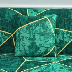 Geometric Color Blocks Sofa Cover Elastic Sofa Slipcover L Shaped Couch Cover Furniture Protector for Bedroom Office Living Room Home Decor