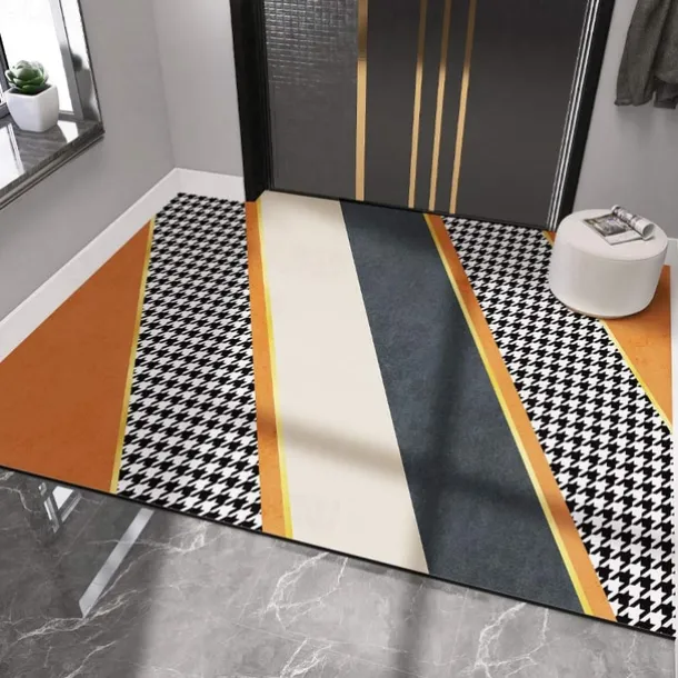 Geometric Doormat Floor Mats Washable Rugs Kitchen Mat Non-Slip Oil Proof Rug Indoor Outdoor Mat Bedroom Decor Bathroom Mat Entrance Rug