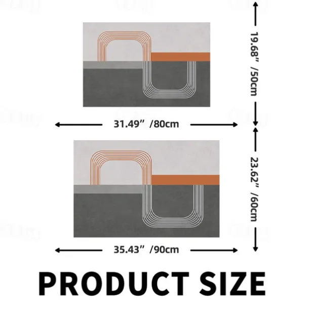 Geometric Doormat Floor Mats Washable Rugs Kitchen Mat Non-Slip Oil Proof Rug Indoor Outdoor Mat Bedroom Decor Bathroom Mat Entrance Rug