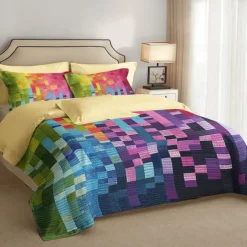 Geometric Pattern Duvet Cover Set Set Soft 3-Piece Luxury Cotton Bedding Set Home Decor Gift Twin Full King Queen Size Duvet Cover