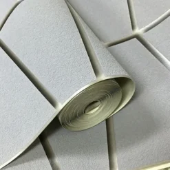 Geometric Wallpaper 3D Wall Murals Non-woven Fabric Imitation Deerskin Velvet Wallpaper Adhesive Required for Bedroom Living Room TV Background Home Decoration 53x950/20.87''x374''