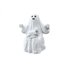 Ghost and Dog Swinging Resin Ornament 2025 Halloween Yard Decoration Spooky Swinging Ghost and Dog Statue