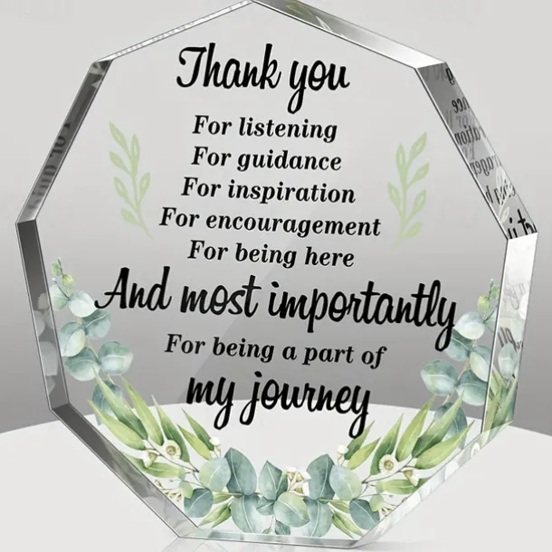 Gifts for Women (4*4Inch), Birthday Gifts Inspiration Religious Gifts Spiritual Gifts Catholic Gifts For Women Her Mom Friends Female Coworker Sister (Acrylic)