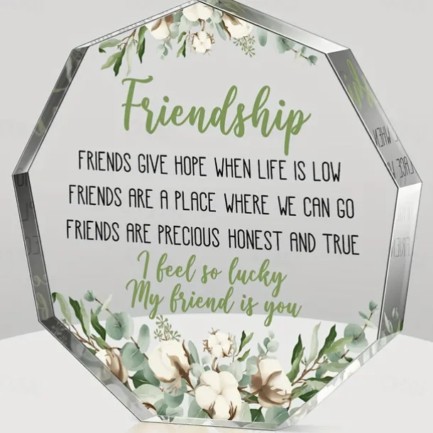Gifts for Women (4*4Inch), Birthday Gifts Inspiration Religious Gifts Spiritual Gifts Catholic Gifts For Women Her Mom Friends Female Coworker Sister (Acrylic)