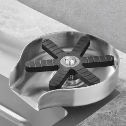 Glass Rinser For Kitchen Sink,Stainless Steel Cup Washer For Sink,Glass Washer for Sink,Cup Cleaner For Sink,Metal Washer,Kitchen Sink Accessories