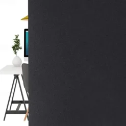 Glass Window Film Window Covering Black Film Static Privacy Decoration Self Adhesive for UV Blocking Heat Control Glass Window Stickers 100X45cm/39X18inches
