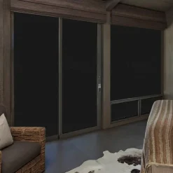 Glass Window Film Window Covering Black Film Static Privacy Decoration Self Adhesive for UV Blocking Heat Control Glass Window Stickers 100X45cm/39X18inches