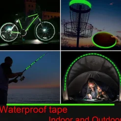 Glow In The Dark Self-adhesive Tape Light Safe Luminous Tape Sticker 1m X 3cm Waterproof Removable Durable Wearable Stable Safety