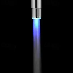 Glow LED Faucet Temperature Sensor Light RGB 3 Color Shower Kitchen Water Tap