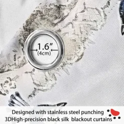 Golden Rose Peacock Insulated Outdoor Balcony Rest Living Room Home Decoration 2-piece Set 3D Digital Printing Perforated Shade Curtains