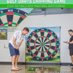 Golf Chipping Game Set Includes 6x6 Ft Sticky Playing Mat, N' Stick Golf Games with Chip N' Stick Golf Balls - Targets with Chipping Mat