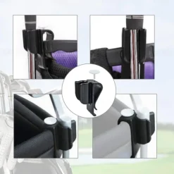 Golf Club Organiser Clips, 14 Piece Golf Club Clip Putter Clip for Golf Bag, Portable Golf Club Clip, Easy to Use Golf Bag Clip Organiser Ball Putter Accessories