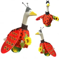 Goose Outfit Set Costume for Geese Birthday Party Garden Decor Goose Clothes Yard Statue Costume