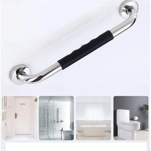 Grab Bars For Shower,304 Stainless Steel Handrail Bathroom Bathtub Elderly Disabled Toilet Toilet Safety Non-Slip Toilet Railing