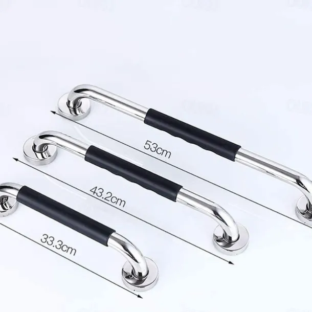 Grab Bars For Shower,304 Stainless Steel Handrail Bathroom Bathtub Elderly Disabled Toilet Toilet Safety Non-Slip Toilet Railing