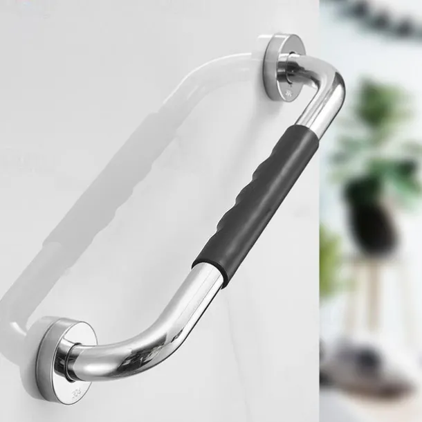 Grab Bars For Shower,304 Stainless Steel Handrail Bathroom Bathtub Elderly Disabled Toilet Toilet Safety Non-Slip Toilet Railing