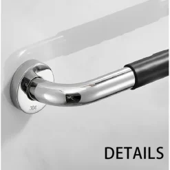 Grab Bars For Shower,304 Stainless Steel Handrail Bathroom Bathtub Elderly Disabled Toilet Toilet Safety Non-Slip Toilet Railing