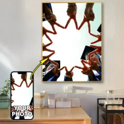 Graduation Custom Wall Art Canvas Classmate Prints and Poster - Personalized Portrait Poster Personalized Valentine Gift Custom Made