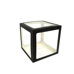 Graduation Decorations Class of 2025, 4pcs 2025 Graduation Party Black Balloon Boxes with Letters GRAD, 2025 for Preschool Kindergarten High School College Grad Party Celebration Supplies