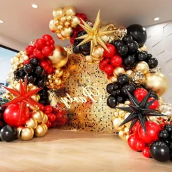 Graduation Party Balloon Decoration Set, Exploding Star Thickened Balloon Garland Kit, Birthday Party, Graduation Event, Grand Opening & Wedding Decor