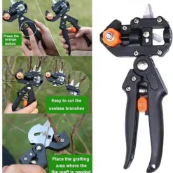 Grafting Pruner Garden Grafting Tool with Resist Film,Professional Branch Cutter Secateur Pruning Plant Shears Boxes Fruit Tree Grafting Scissor Chopper Vaccination Cut