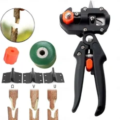 Grafting Pruner Garden Grafting Tool with Resist Film,Professional Branch Cutter Secateur Pruning Plant Shears Boxes Fruit Tree Grafting Scissor Chopper Vaccination Cut