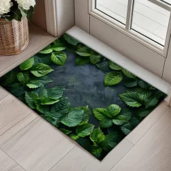 Green Grass Doormat Kitchen Mat Floor Mat Non-Slip Area Rug Oil Proof Rug Indoor Outdoor Mat Bedroom Decor Bathroom Mat Entrance Rug