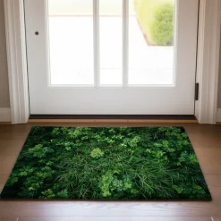 Green Grass Doormat Kitchen Mat Floor Mat Non-Slip Area Rug Oil Proof Rug Indoor Outdoor Mat Bedroom Decor Bathroom Mat Entrance Rug