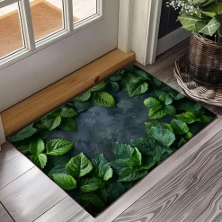 Green Grass Doormat Kitchen Mat Floor Mat Non-Slip Area Rug Oil Proof Rug Indoor Outdoor Mat Bedroom Decor Bathroom Mat Entrance Rug