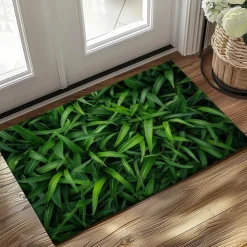 Green Grass Doormat Kitchen Mat Floor Mat Non-Slip Area Rug Oil Proof Rug Indoor Outdoor Mat Bedroom Decor Bathroom Mat Entrance Rug