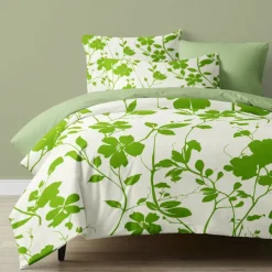 Green Leaves Pattern Duvet Cover Set Set Soft 3-Piece Luxury Cotton Bedding Set Home Decor Gift Twin Full King Queen Size Duvet Cover