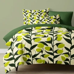 Green Leaves Pattern Duvet Cover Set Set Soft 3-Piece Luxury Cotton Bedding Set Home Decor Gift Twin Full King Queen Size Duvet Cover
