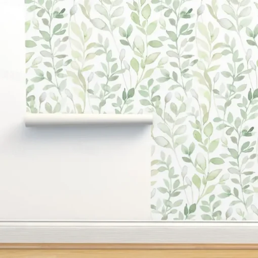 Grey Floral Wallpaper Peel and Stick Wallpaper Removable Pvc/Vinyl Self Adhesive 17.7''x118''in(45cmx300cm) / 45x300cm for Home Decor Bedroom Living Room