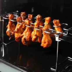 Grill Rack, Stainless Steel Rack Chicken Leg For Oven, Barbecue Tools, Kitchen Supplies