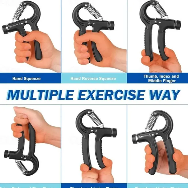 Grip Strength Trainer, Hand Grip Exerciser With Adjustable Resistance 11-132 Lbs (5-60kg), Forearm Strengthener, Hand Exerciser For Muscle Building And Injury Recovery
