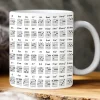 Guitar Chord Mug 400ml Cup with Chord White Ceramic Coffee Cup with Guitarist Design Perfect Gift for Beginner Guitar Enthusiasts Ideal for Music Lovers Home or Office Use